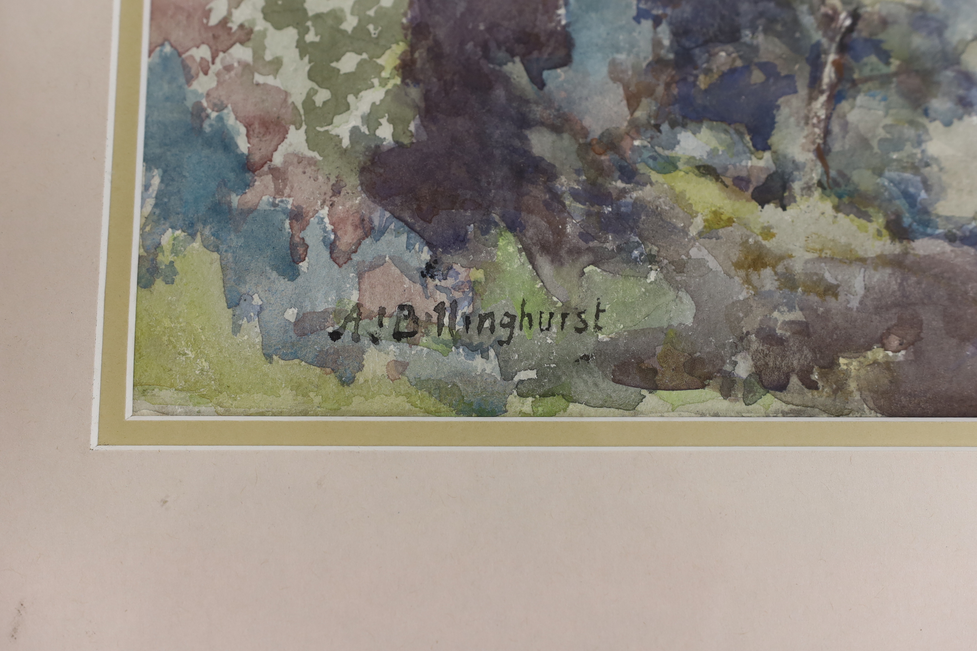 Alfred John Billingshurst (1880-1963), watercolour, View of The Thames from Richmond Hill , signed, 34 x 50cm